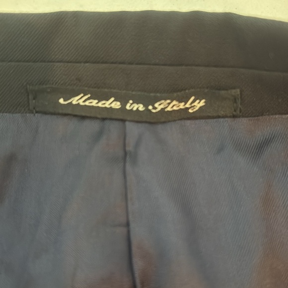 Murano Blazer Sport Coat Wool Navy 42S - Picture 8 of 10